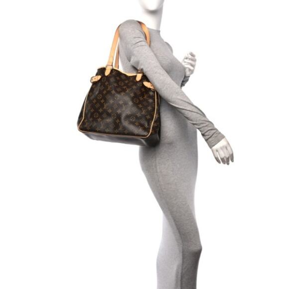 AUTHENTIC LOUIS VUITTON MONOGRAM BATIGNOLLES VERTICAL HAND TOTE BAG CA2077 - Picture 10 of 10